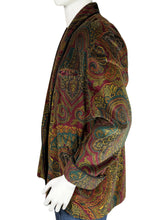 Load image into Gallery viewer, 1990's Ralph Lauren Paisley Velour Smoking Jacket - Size L