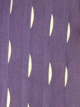 Load image into Gallery viewer, Close-up of a purple fabric with white geometric patterns