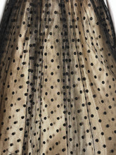 Load image into Gallery viewer, 1950's Polka dot Tulle & Velvet Party Dress - Size XS