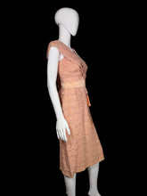 Load image into Gallery viewer, Mannequin wearing a pink lace dress against a plain background