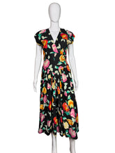 Load image into Gallery viewer, Floral dress on a mannequin against a white wall