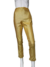 Load image into Gallery viewer, Gold pants on a mannequin against a plain background