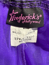 Load image into Gallery viewer, 1990s Frederick's of Hollywood Purple Lace Chiffon Teddy – Size S