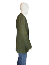Load image into Gallery viewer, 1960's Plaid Olive Suit Jacket - Size 42 L