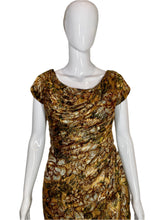 Load image into Gallery viewer, 1950's Gold Lame' Cocktail Wiggle Dress Size S
