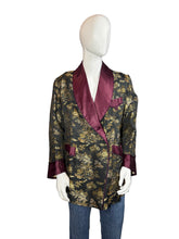 Load image into Gallery viewer, 1950's Japanese Silk Brocade Smoking Jacket - Size L