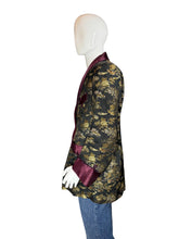 Load image into Gallery viewer, 1950's Japanese Silk Brocade Smoking Jacket - Size L