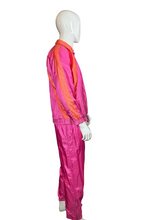 Load image into Gallery viewer, Mannequin wearing a bright pink and orange tracksuit