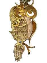 Load image into Gallery viewer, 1970’s Luca Razza Bashful Owl Necklace