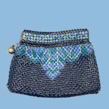 Load image into Gallery viewer, 1930s Art Deco Enameled Mesh Purse – Whiting & Davis Style