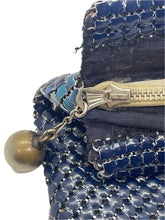 Load image into Gallery viewer, 1930's Art Deco Enameled Metal Mesh Purse