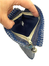 Load image into Gallery viewer, 1930's Art Deco Enameled Metal Mesh Purse