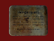 Load image into Gallery viewer, 1930’s Ex-Lax Chocolate Laxative Brooklyn NY Advertising Tin