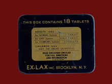 Load image into Gallery viewer, 1930’s Ex-Lax Chocolate Laxative Brooklyn NY Advertising Tin