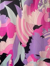 Load image into Gallery viewer, 1960's Pink and Purple Psychedelic Nightgown Size S