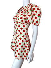 Load image into Gallery viewer, 1970's Apple Print Mini Dress Size S