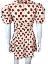 Load image into Gallery viewer, 1970's Apple Print Mini Dress Size S