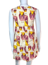 Load image into Gallery viewer, 1970's Owl Print Mini Dress Size S