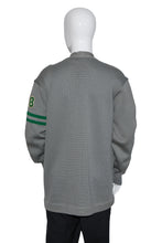 Load image into Gallery viewer, 1968 Gray and Green Wool Letterman's Sweater - Size L