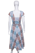 Load image into Gallery viewer, 1940's Plaid Cotton Summer Day Dress - Size S/M