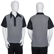 Load image into Gallery viewer, 1960's Black and White Paul Howard Casual Pullover Shirt - Size L