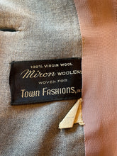 Load image into Gallery viewer, 1940's Two Tone Gray Switzer's Skirt Suit Size S