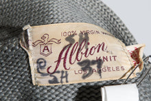 Load image into Gallery viewer, 1968 Gray and Green Wool Letterman's Sweater - Size L