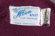 Load image into Gallery viewer, 1970's Maroon and Gold Peanuts Letterman Sweater - Size S