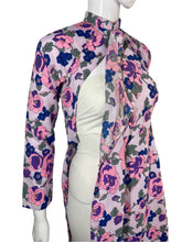 Load image into Gallery viewer, 1960's lavender Floral Cheongsam Dress Size S