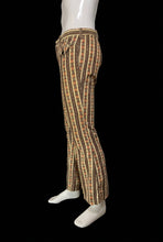 Load image into Gallery viewer, 1970s Love N Stuff Printed Corduroy Flared Pants – Size S