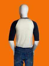 Load image into Gallery viewer, 1980s Judas Priest British Steel 1981 Tour Band Tee on a mannequin, back view.