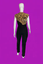 Load image into Gallery viewer, 1970s On The Rocks Leopard Print Jumpsuit – Size M