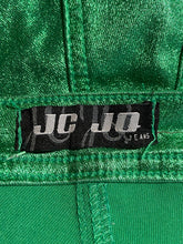 Load image into Gallery viewer, 2000s JC JQ Metallic Green High Rise Hot Pants – Size S