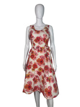 Load image into Gallery viewer, 1960's Floral Summer Wrap Dress Size M