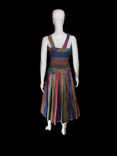 Load image into Gallery viewer, 1940s Multicolor Gingham Party Dress – Size S