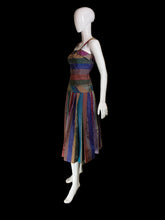 Load image into Gallery viewer, 1940s Multicolor Gingham Party Dress – Size S