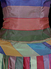Load image into Gallery viewer, 1940s Multicolor Gingham Party Dress – Size S
