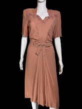 Load image into Gallery viewer, 1940s Lewin's Dusty Pink Sequined Evening Dress – Size M
