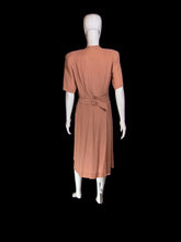 Load image into Gallery viewer, 1940s Lewin's Dusty Pink Sequined Evening Dress – Size M