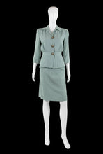 Load image into Gallery viewer, 1940s Sacony Seafoam Green Skirt Suit – Size S
