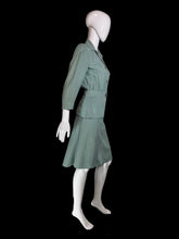 Load image into Gallery viewer, 1940s Sacony Seafoam Green Skirt Suit – Size S