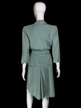 Load image into Gallery viewer, 1940s Sacony Seafoam Green Skirt Suit – Size S