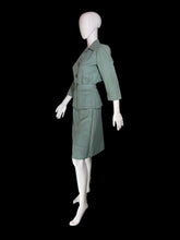 Load image into Gallery viewer, 1940s Sacony Seafoam Green Skirt Suit – Size S