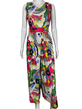 Load image into Gallery viewer, 1970's Alice of California Floral Jumpsuit Size S
