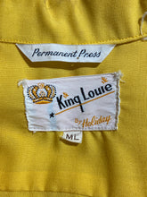 Load image into Gallery viewer, 1950s King Louie Canary Yellow Bowling Shirt – Size XL