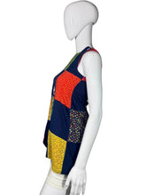 Load image into Gallery viewer, Colorful patchwork tunic on a mannequin against a plain background