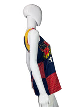 Load image into Gallery viewer, Colorful patchwork tunic on a mannequin against a plain background