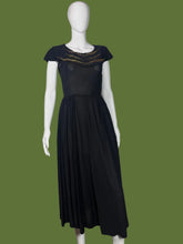 Load image into Gallery viewer, Black dress on a mannequin against a plain background