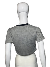 Load image into Gallery viewer, Mannequin wearing a gray shirt on a plain background