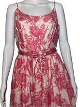 Load image into Gallery viewer, 1950's Pink and White Floral Garden Party Dress Size S